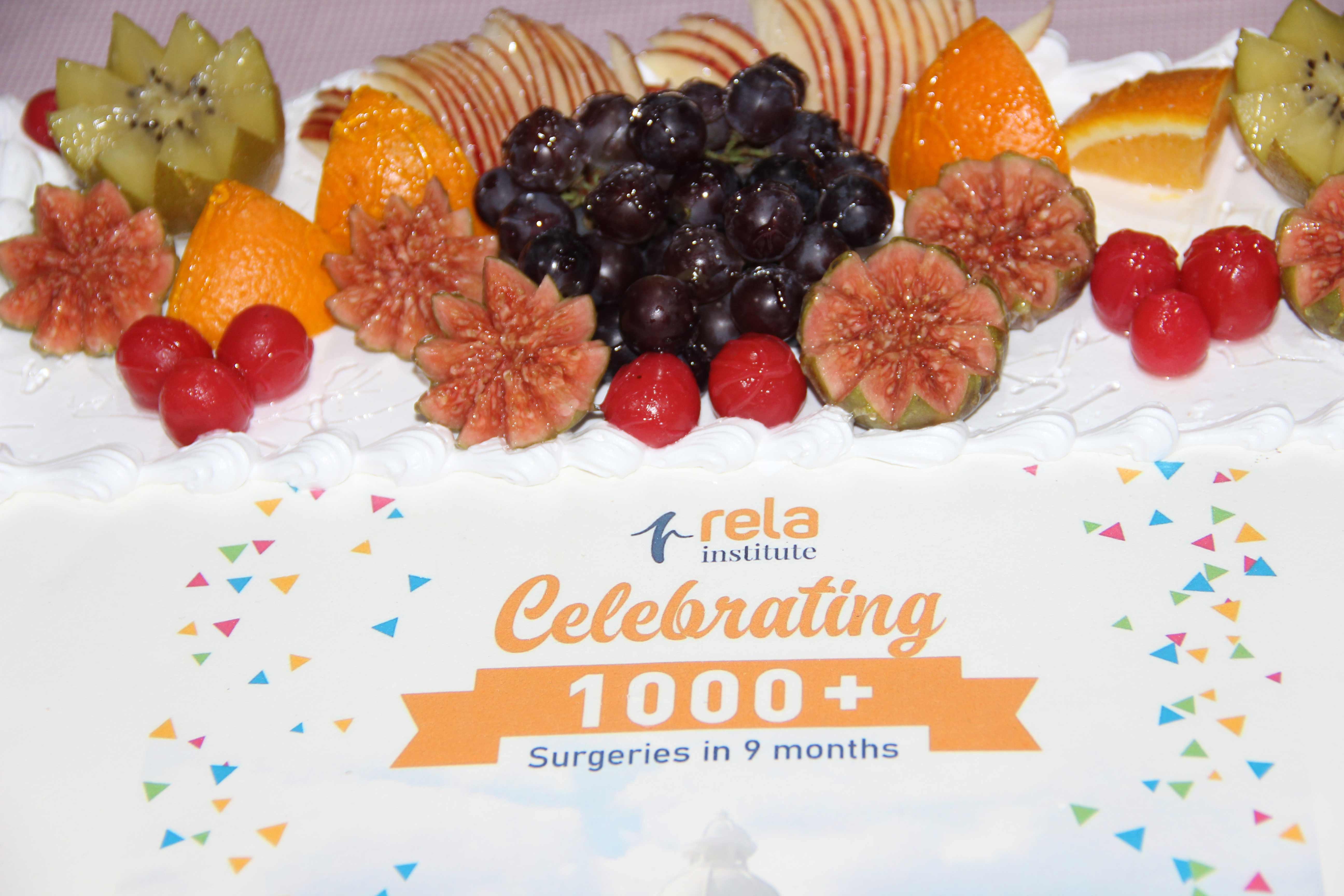 celebration of 1000+ surgeries at Rela Hospital