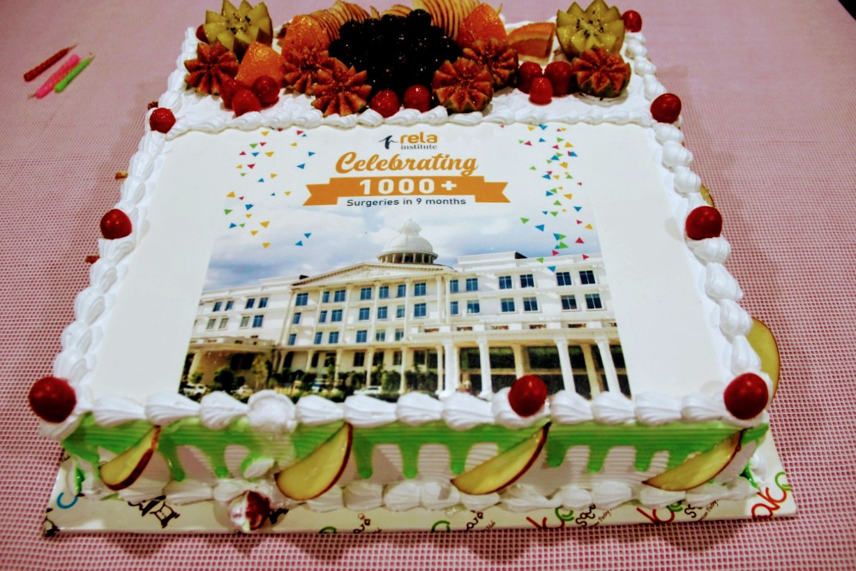 celebration of 1000+ surgeries at Rela Hospital