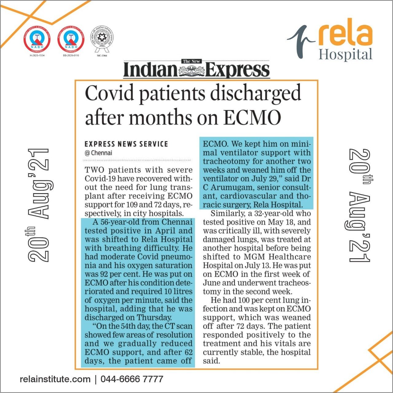 India's Longest Surviving Covid Patient On ECMO And Ventilator For A Record 109 Days, Recovers Without Lung Transplant India's Longest Surviving Covid Patient On ECMO And Ventilator For A Record 109 Days, Recovers Without Lung Transplant