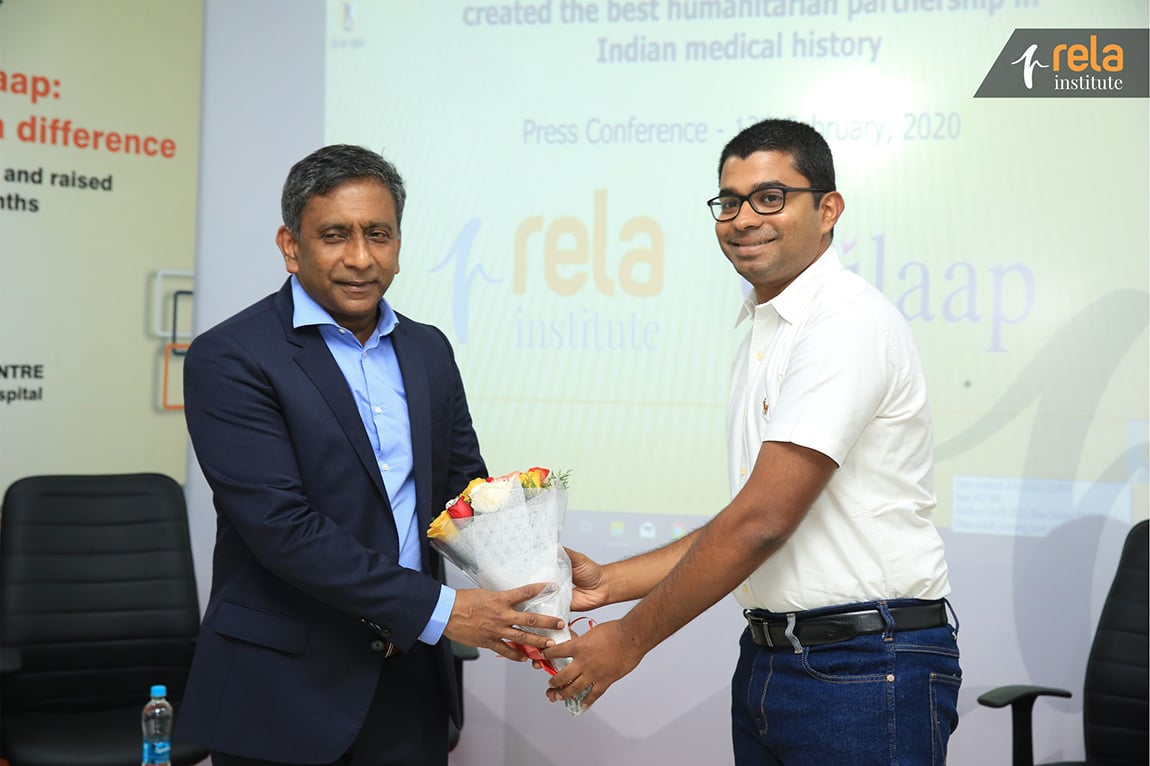 Press Conference on Rela Hospital & Milaap Collaboration Press Conference on Rela Hospital & Milaap Collaboration