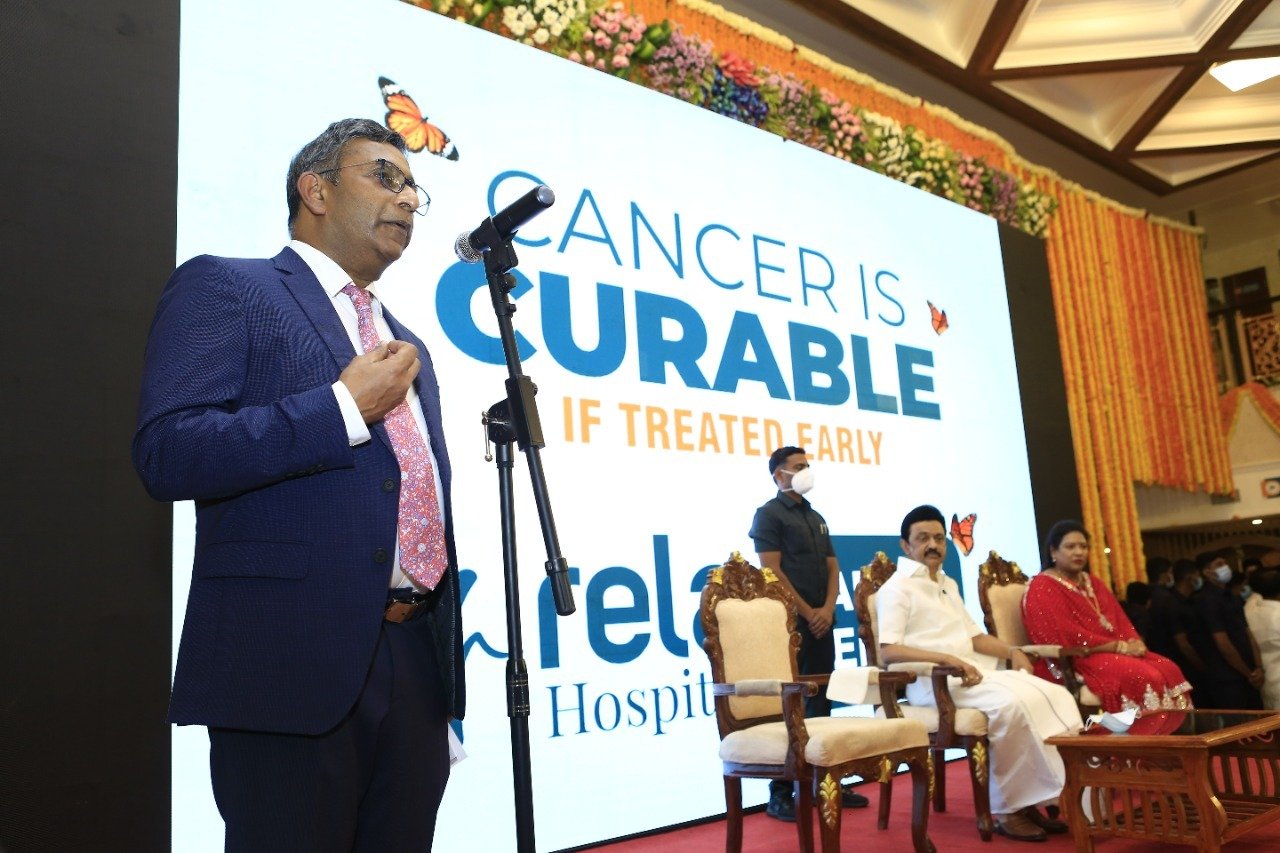 Tamil Nadu Chief Minister M.K. Stalin Inaugurates India’s Most Comprehensive Cancer Centre At Dr. Rela Hospital Tamil Nadu Chief Minister M.K. Stalin Inaugurates India’s Most Comprehensive Cancer Centre At Dr. Rela Hospital