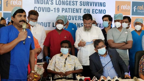 India’s Longest Surviving Covid Patient on ECMO and Ventilator for a Record 109 Days, Recovers without Lung Transplant India’s Longest Surviving Covid Patient on ECMO and Ventilator for a Record 109 Days, Recovers without Lung Transplant
