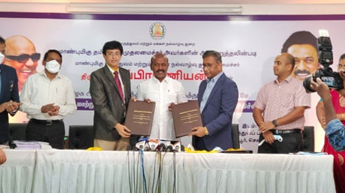 A Memorandum of Understanding(MoU) for liver transplant and Bone Marrow Transplantation was signed between Dr. Rela Hospital and Tamil Nadu Government Hospitals A Memorandum of Understanding(MoU) for liver transplant and Bone Marrow Transplantation was signed between Dr. Rela Hospital and Tamil Nadu Government Hospitals