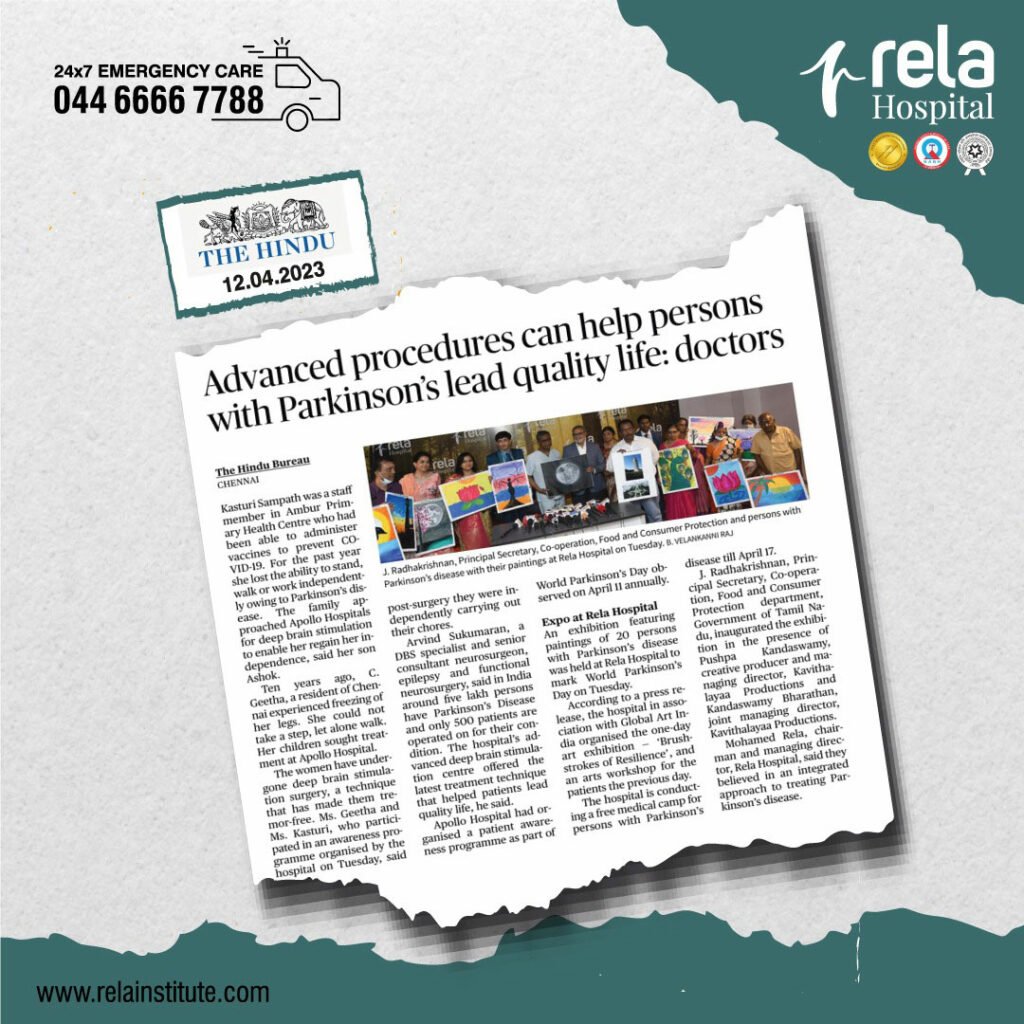Exhibition Featuring Paintings of Parkinson’s Patients Held at Rela Hospital