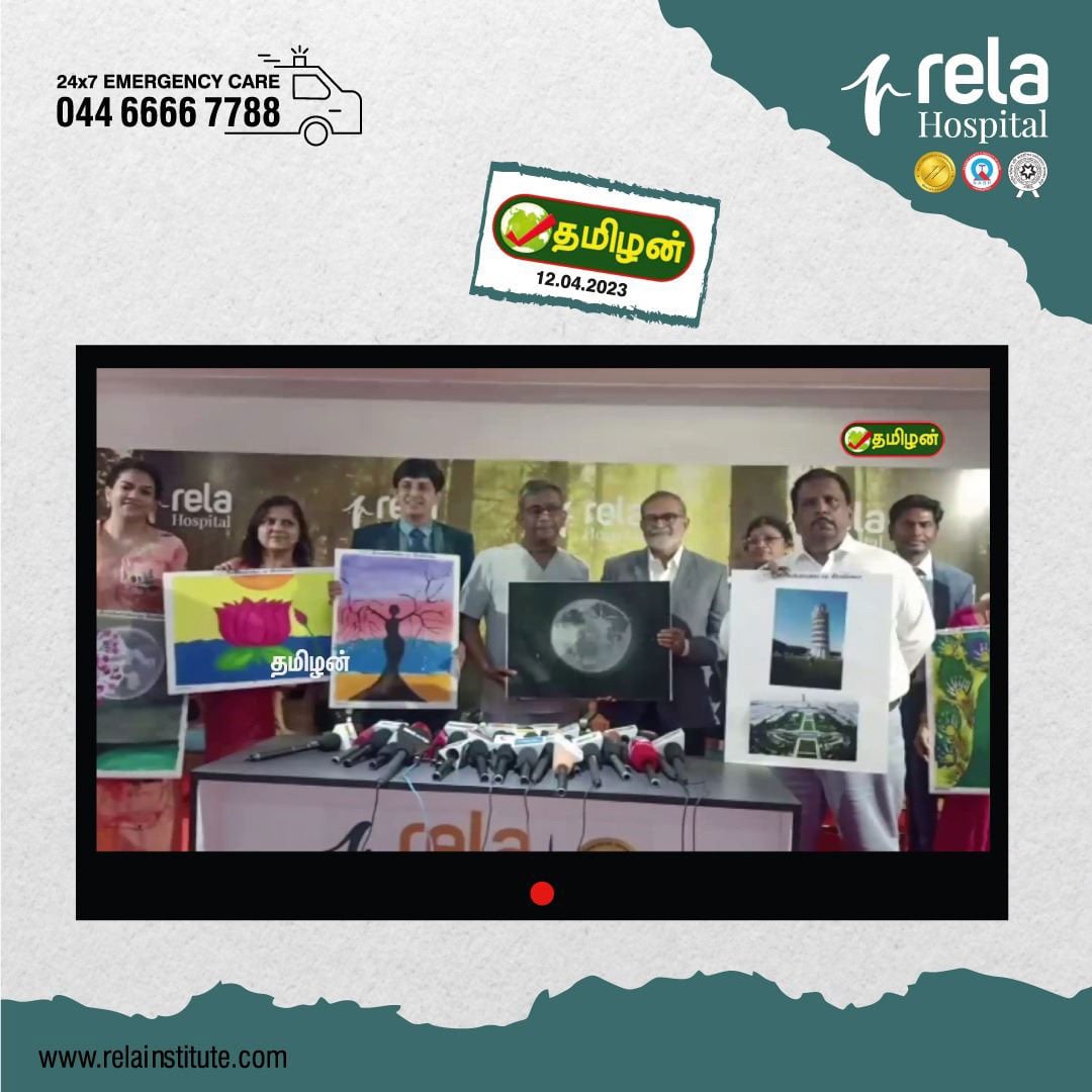 Exhibition Featuring Paintings Of Parkinson’s Patients Held At Rela Hospital